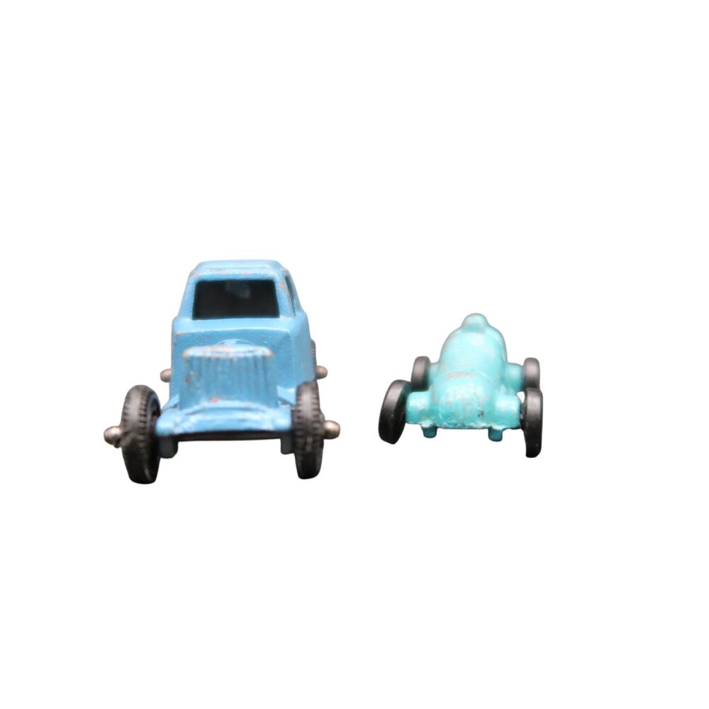 Tootsie Toy Cars set of 2 TootsieToys Mini Vintage Roadster Hot Rod 1950s